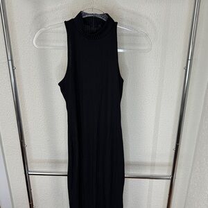 Forever 21 black ribbed sleeveless maxi dress